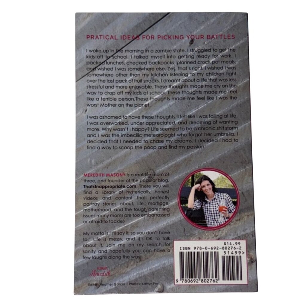 'Scoop The Poop Pick Your Battles' By Meredith Masony-Paperback - Picture 2 of 4